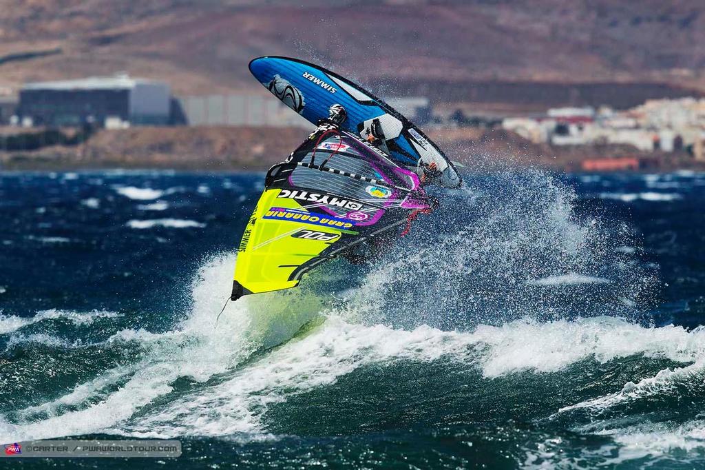 Justyna Sniady backie - 2014 PWA Pozo World Cup / Gran Canaria Wind and Waves Festival ©  Carter/pwaworldtour.com http://www.pwaworldtour.com/